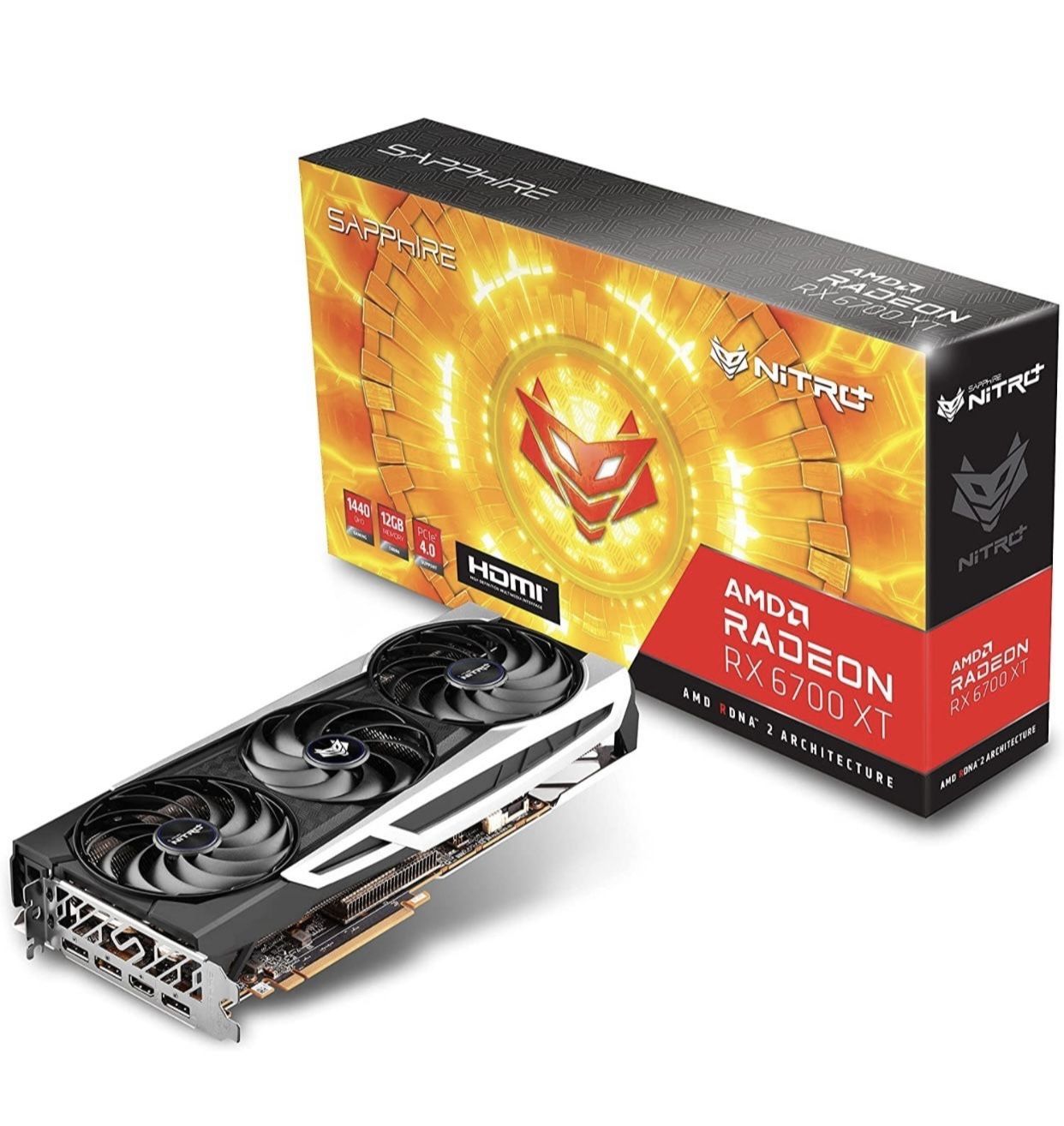 Sapphire 11306-01-20G Nitro+ AMD Radeon RX 6700 XT Gaming Graphics Card with 12GB GDDR6, AMD RDNA 2