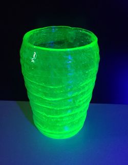 Vintage Consolidated Uranium Glass Vase
