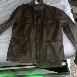 Mark Asher Brown Leather Jacket – Size M – Like New