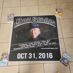 Boz Scaggs Poster Signed 