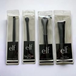  NEW ELF Makeup Brush Bundle (Set of 4)