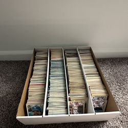Box of 2000+ Assorted Baseball Cards 1980s-1990s
