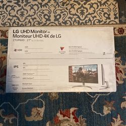 4K LG Monitor 27” w/HDR400
