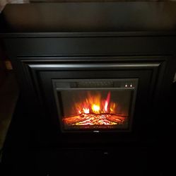 Brand New Black Fireplace Mantle Heater Multi Settings Never Used