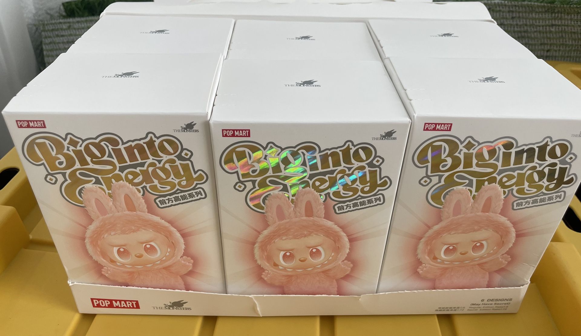 Authentic Pop Mart Labubu THE MONSTERS Big into Energy Series Vinyl Plush Sealed Single Blind Box 'Mystery'