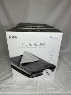 Heated Throw Blanket  ( 50” X 60”)