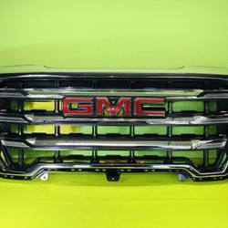 2019 - 2021 GMC SIERRA 1500 FRONT BUMPER CHROME GRILLE GRILL WITH EMBLEM OEM P(contact info removed)2