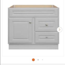 NEW 36in Bathroom Vanity Cabinet - Gray