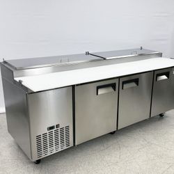 NSF Pizza Prep Table Refrigerator 92 ins PICL3