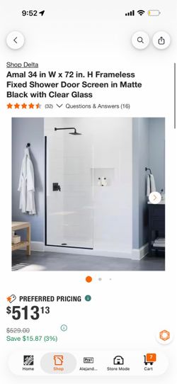 Delta shower door