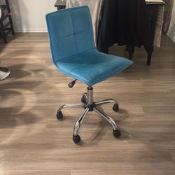 Blue Fabric Office Chair