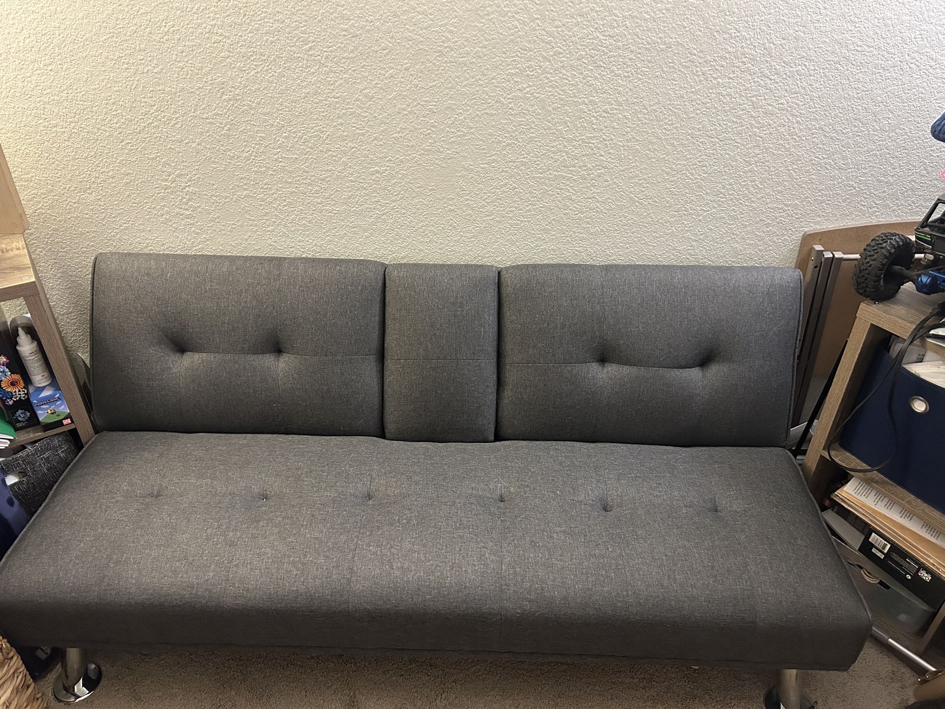 Grey futon