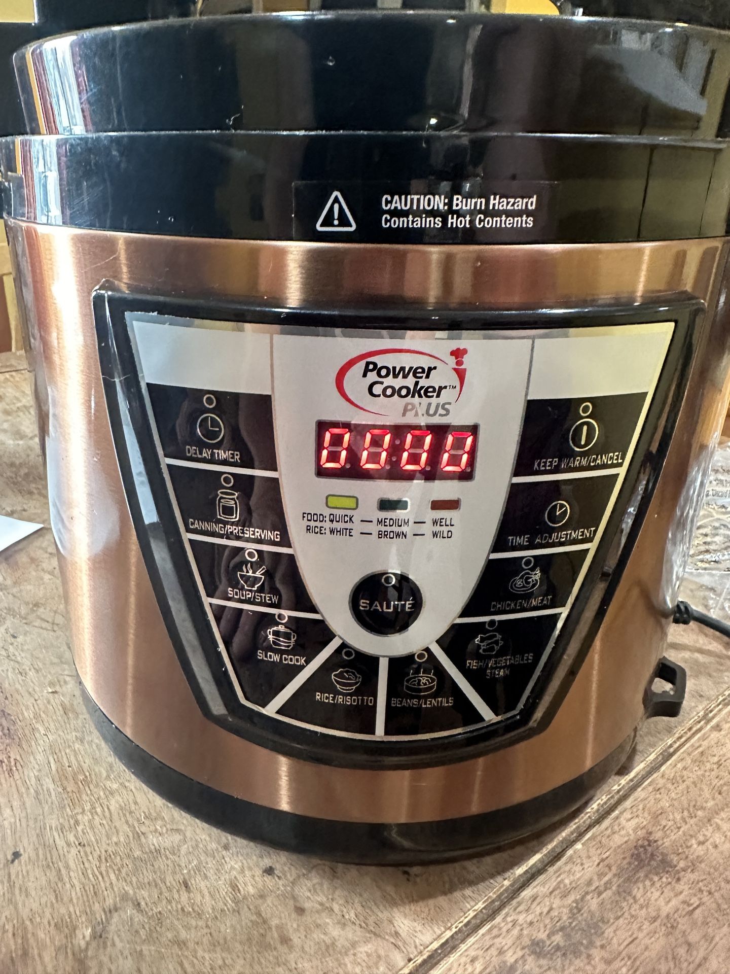 TRISTAR POWER COOKER PLUS PRESSURE 8 QT COOKER MODEL: PPC772P