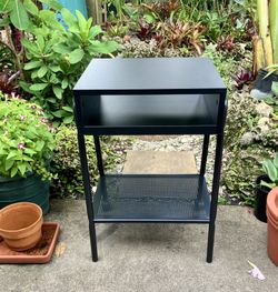 IKEA SETSKOG Nightstand, black, 17 3/4x13 3/4