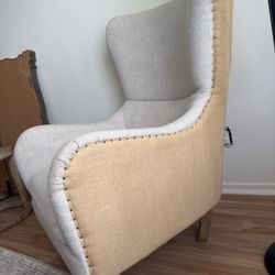 Warner Wingback Chair Farmhouse Style 