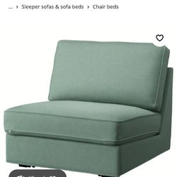 Ikea KIVIK
1-seat sleeper sofa, Tallmyra light green