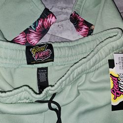 New Good Vibes Sweatpants Floral 