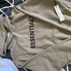 Essentials Hoodie Cement 