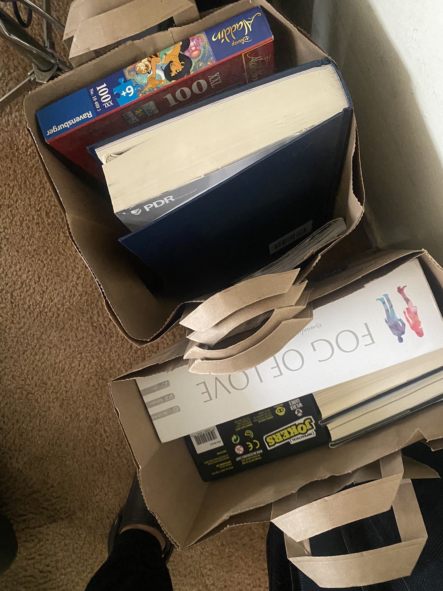 2 Free Bags Of Games, Books, Puzzles 