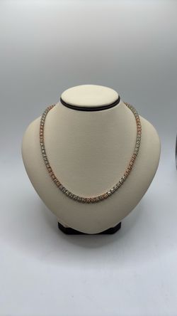 10k Diamond Tennis Necklace