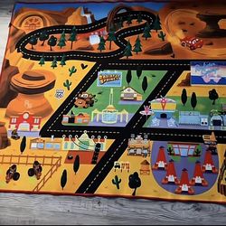 Disney Pixar Cars Indoor Game Rug - 4x6 Large, Non-Slip, Ideal for Children