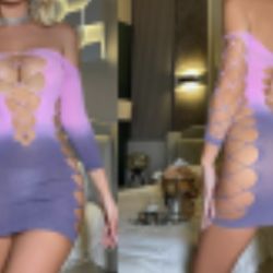 Mesh Ombre Mini Dress
