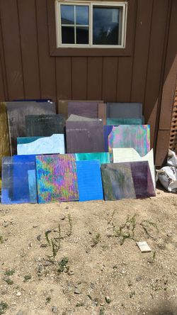 Stained Glass Sheets in various sizes and shapes