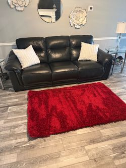Red Area Rug 4x7