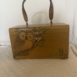 Vintage “Dorothea” 1960’s Wood Box Purse