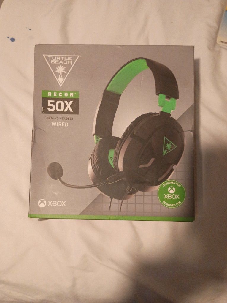 Turtle Beach Recon 50x Gaming Headset Wired Design For Xbox