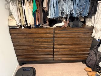 Living spaces 6 drawer dresser - solid wood