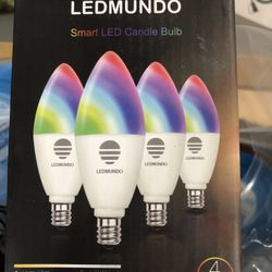 Smart Candelabra LED Bulbs, 600LM, 6W LED Candelabra Bulb E12 Base