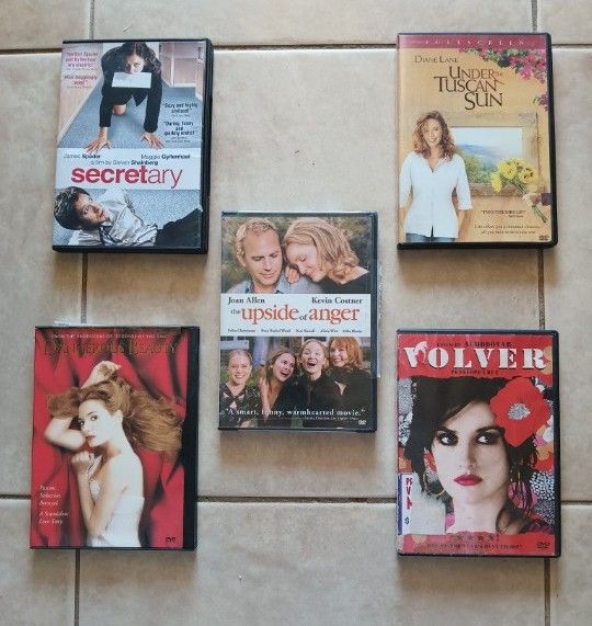 Romantic Drama DVD Lot Secretary Costner Cruz Spader