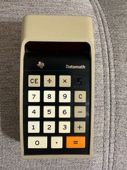 Texas Instruments TI-2500 “Datamath” Vintage Electronic Calculator w/Case