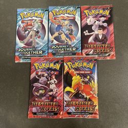 Pokémon Destined Rival + Journey Together 5 packs 