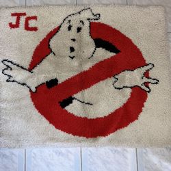 Large Latch hook Ghostbusters Rug