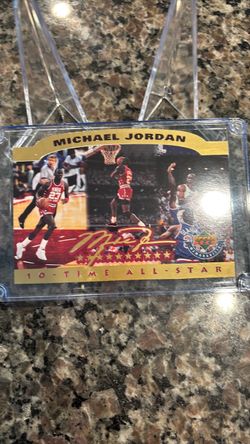 Michael Jordan authentic 10 Time All Star only 5,000 Made- 1619/5,000.