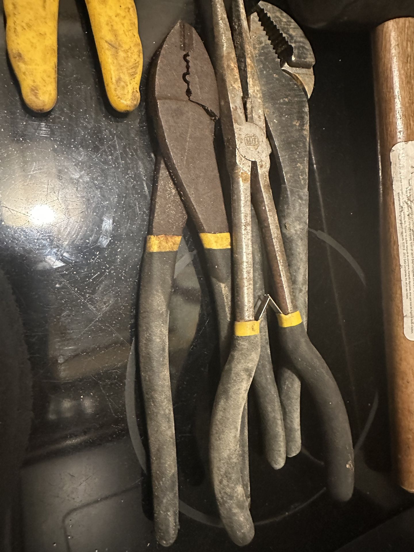 Assorted pliers