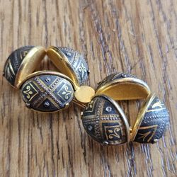 Vintage Toledo Damascene Brooch
