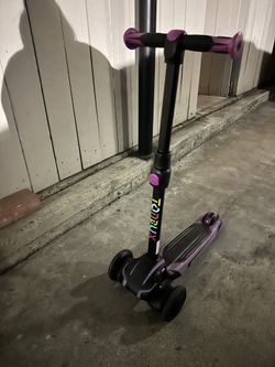 TONBUX Kids Scooter, Light Up 3 Wheel Kick Scooters for Kids 3-12, Adjustable Height - Scooter Lean-to-Steer & Widen Anti-Slip Deck