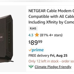 NETGEAR Cable Modem CM600