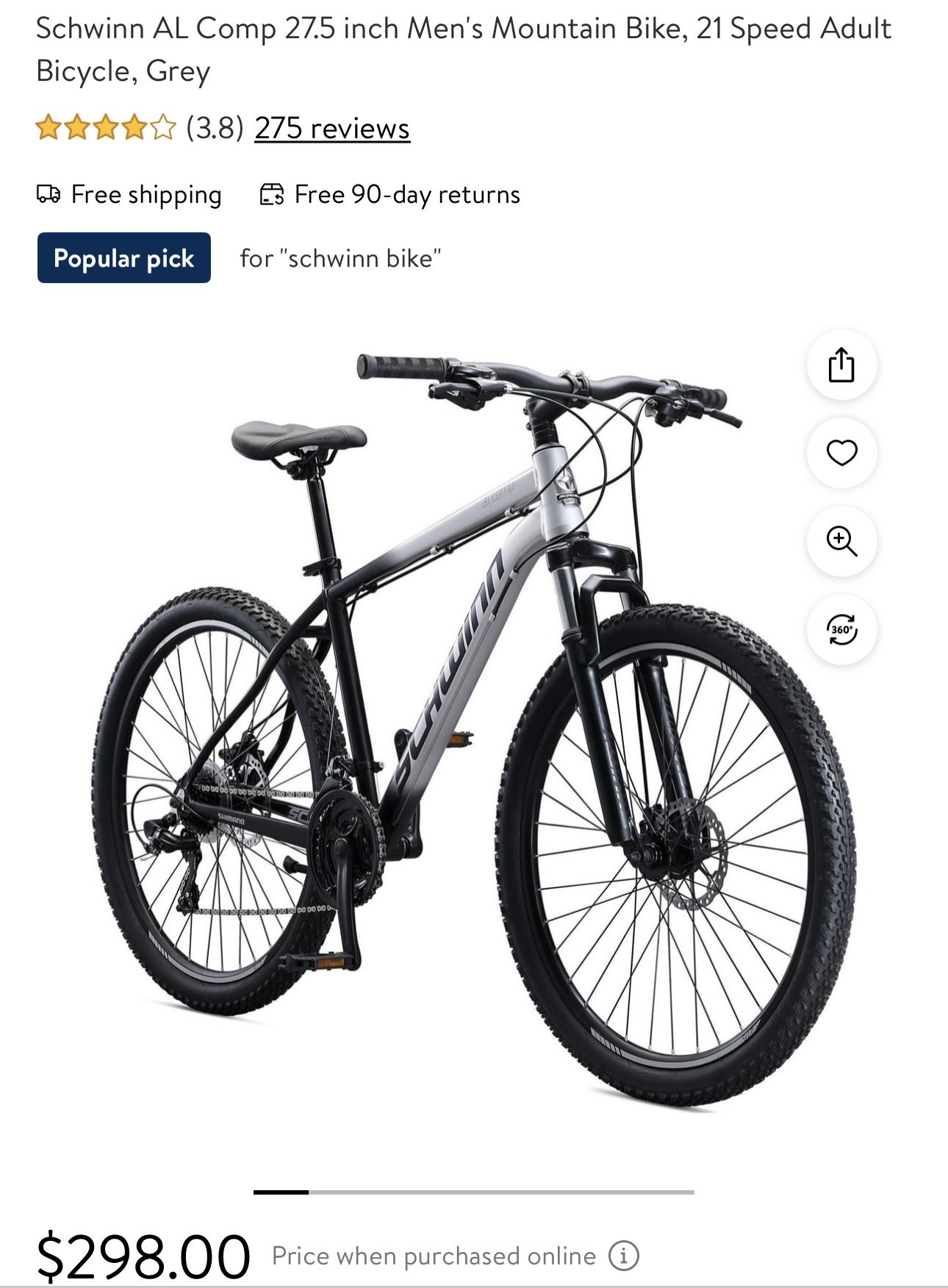 Schwinn 27.5 al comp sale