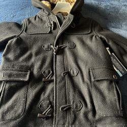 Black Kids Trench Jacket, Size Small, 67