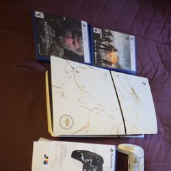 Ps5 Slim Ghost Of Yotei Edition With Games And Accessories 