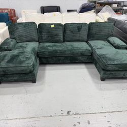 New Sectional Couches for Living Room, U Shaped Couch with Chenille Fabric,4 Seat Modern Sofa