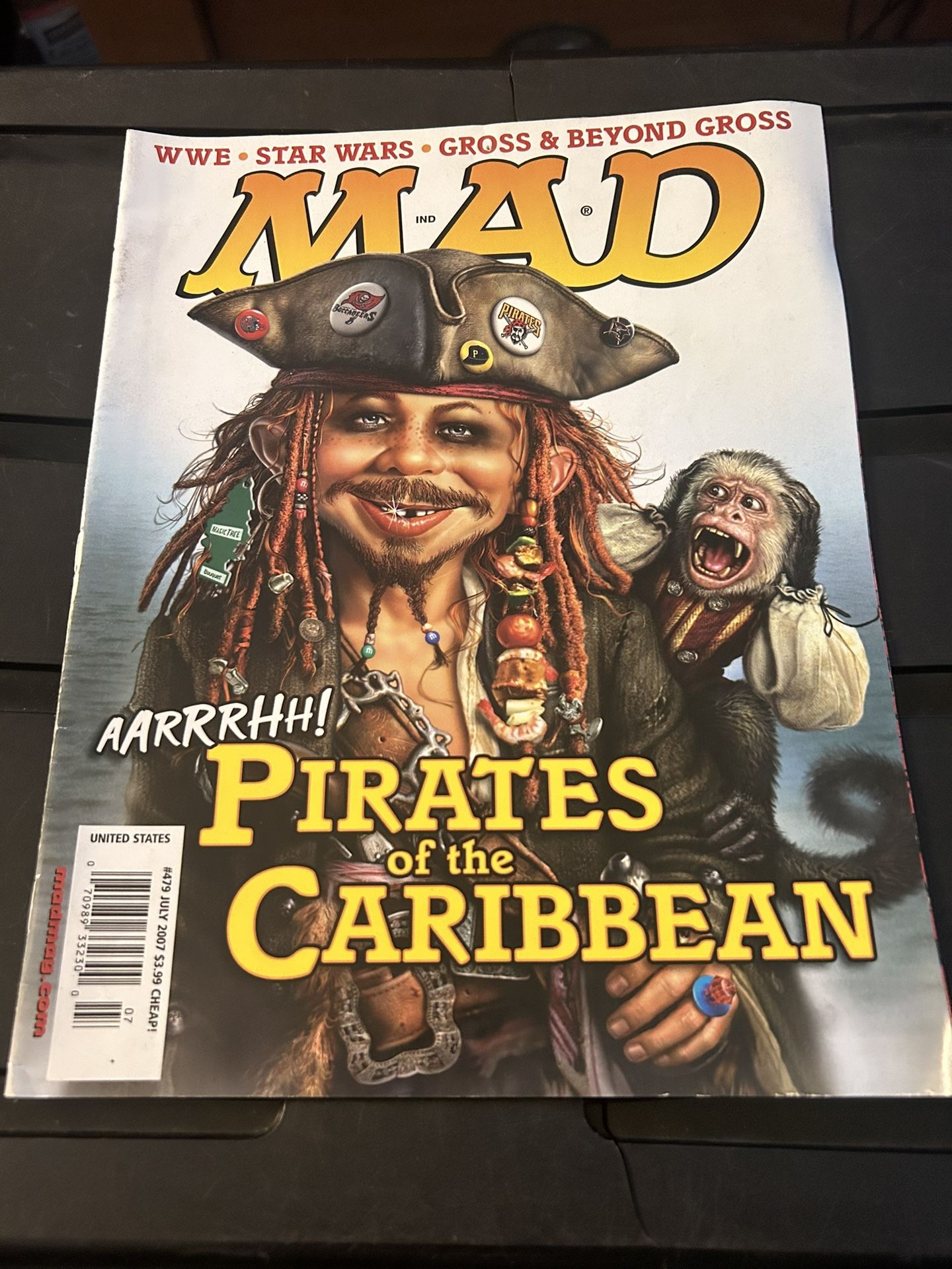 479 July 2007 Mad WWE / Star Wars Comic Magazine ( Best of the Worst ) - 