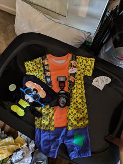 3 to 6 month old boy Goofy Disney onesie with hat brand new tags on it