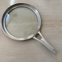 CALPHALON Premier Space Saving Flat Glass Lid For 8" Fry Pan Skillet