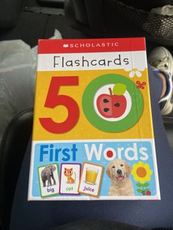“50 First Words Flashcards" by Scholastic Early Learners