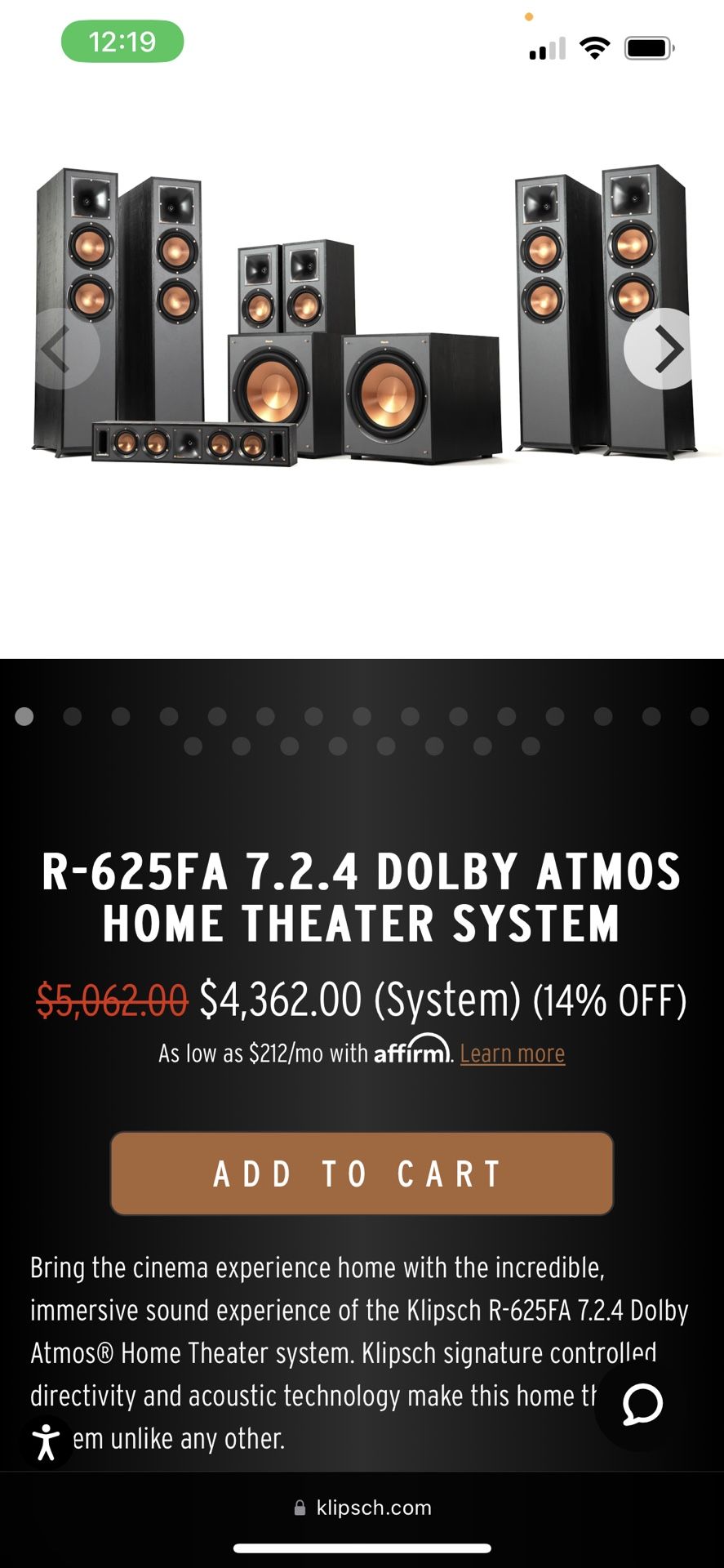 Klipsche Audio Full Surround Sound